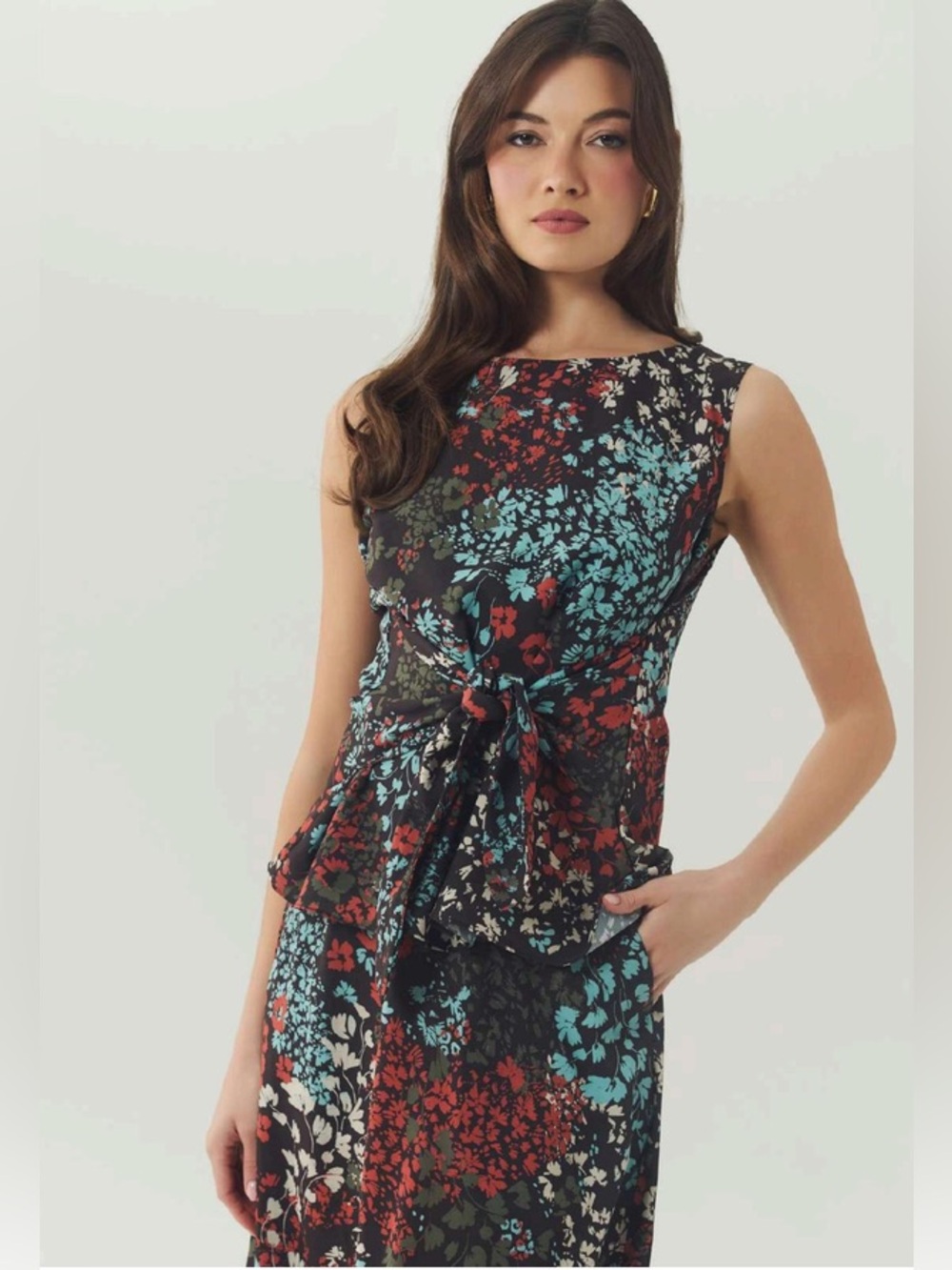 NWT Hutch Irisa Reversible Bow Top Sample Small SAMPLE